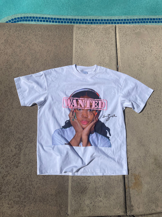“SZA” Graphic Tee - White